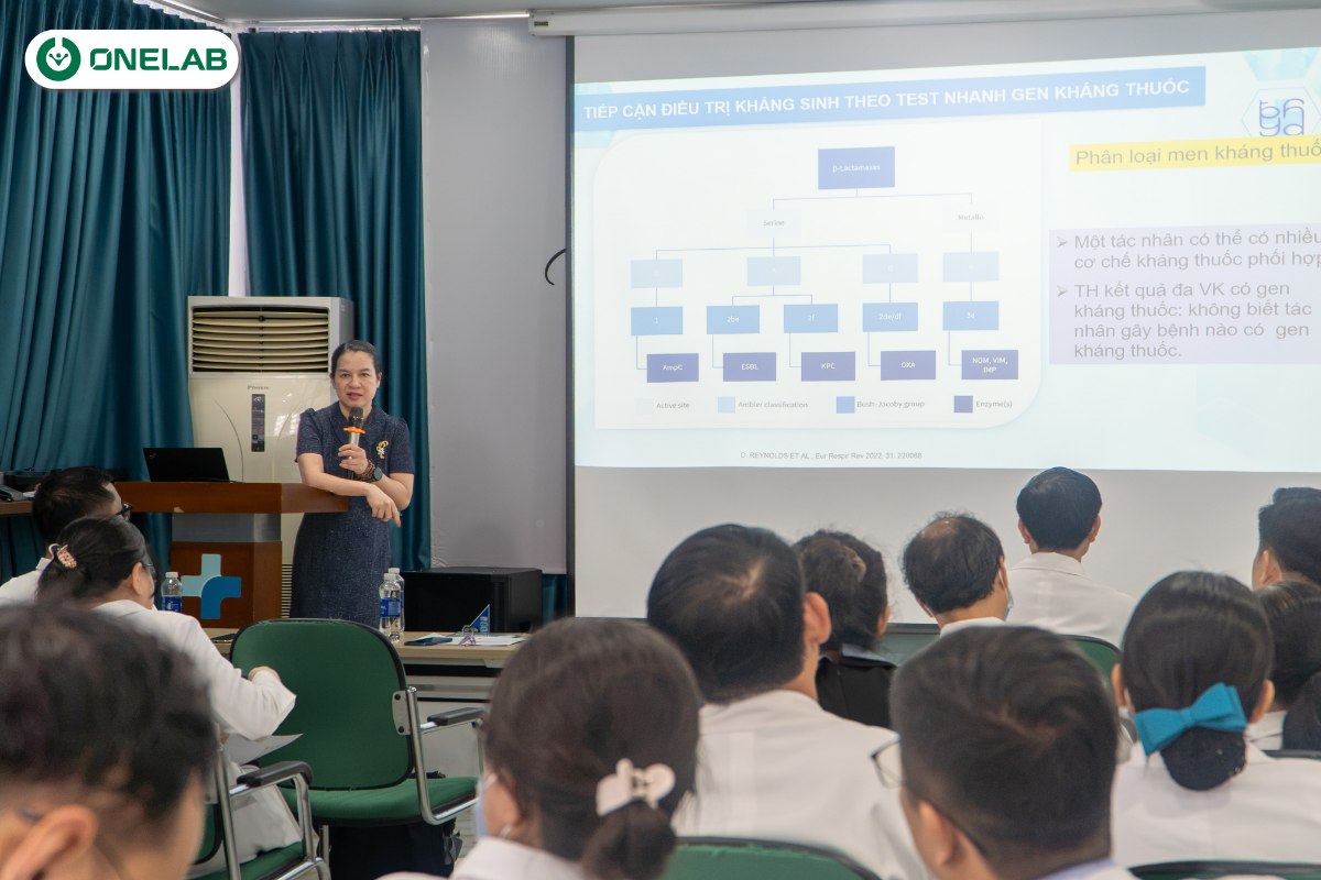 TS.BS. Bùi Thị Hạnh Duyên trình bày về vai trò PCR đa mồi trong lựa chọn kháng sinh